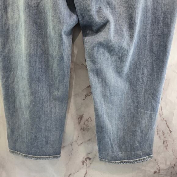 Anthropologie Jeans Womens 22 W High Rise Denim Pilcro Light Wash Crop Straight - Picture 8 of 11